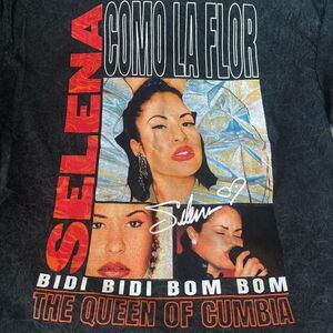 Selena Graphic TShirt Black Size XL